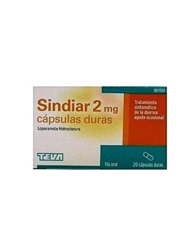 SINDIAR 2 mg CAPSULAS DURAS, 20 cápsulas