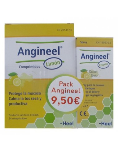 Angineel comprimidos + Spray para la mucosa bucofaríngea.