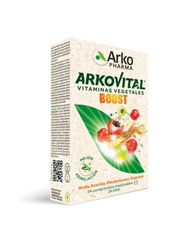 Akovital vitaminas vegetales Boost. 24 COMPRIMIDOS