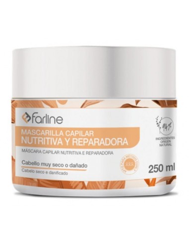 Mascarilla capilar nutritiva y reparadora Farline. 250 ml.