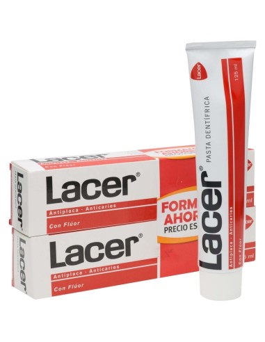 Lacer Duplo Pasta Flúor, 2 X 125 Ml 2