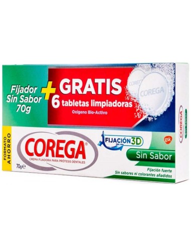 Pack Corega Sin Sabor, 70 G + Corega Tabletas...