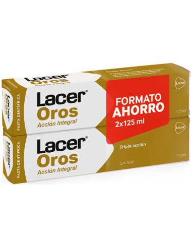 Lacer Laceroros Acción Integral Pasta Dentífrica 2X125Ml