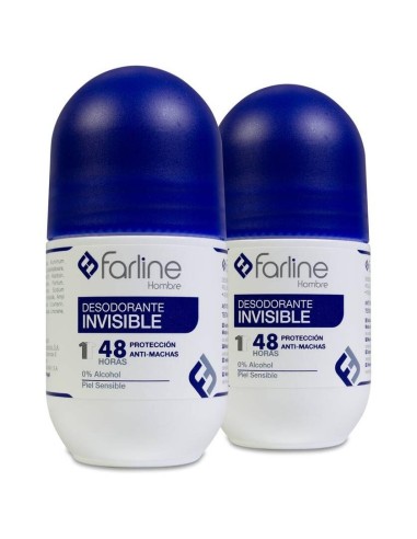 Duplo Farline Desodorante Roll-On Hombre, 2 Uds