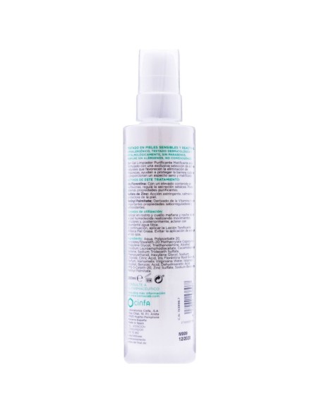 Be+ Gel Limpiador Purificante Matificante Piel Grasa, 200 Ml