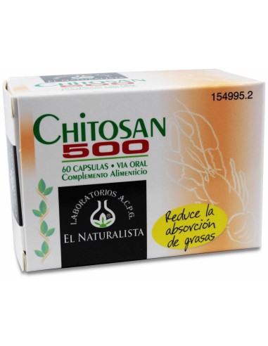 El Naturalista Chitosan 500 60Cáps