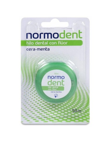 Normodent Hilo Dental Con Flúor Sabor Menta 50 M, 1 Ud