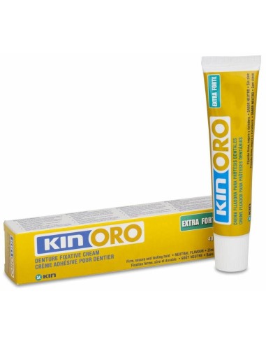 Kin Oro Crema Fijadora Adhesivo Protesis Dental, 40 G