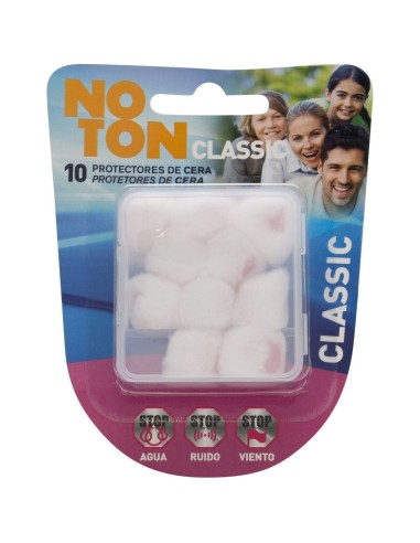 Noton 2 Tapones De Cera + 8 Tapones De Algodón 10Uds 2