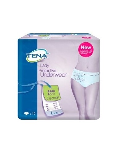 Tena Protective Underwear Discreet T-Grande 10Uds