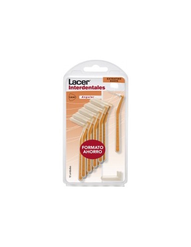 Lacer Cepillo Interdental Angular Extrafino Suave, 10 Uds