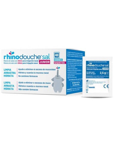 Rhinodouche Sal Junior Saquetas Para Lavagens Nasais 40X2_5G
