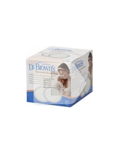 Dr. Brown'S Discos Absorbentes Desechables, 60 Uds