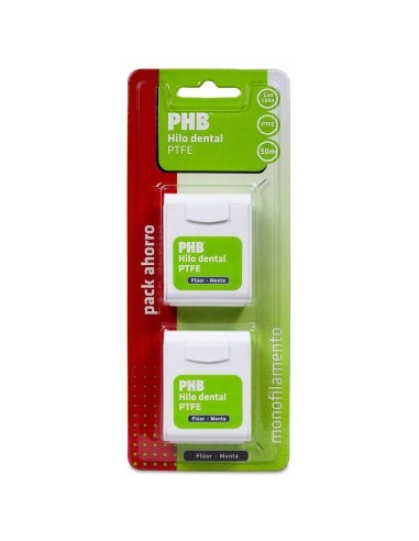Phb Fluor Y Menta Hilo Dental Cera Duplo 50M