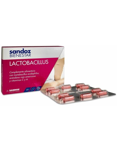 Sandoz Bienestar Lactobacillus, 20 Cápsulas