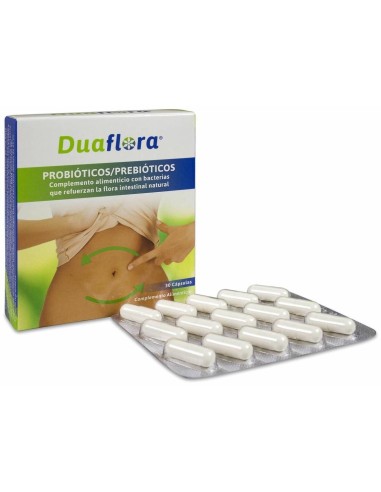 Edda Pharma Duaflora Prebióticos/Probióticos, 30 Cápsulas
