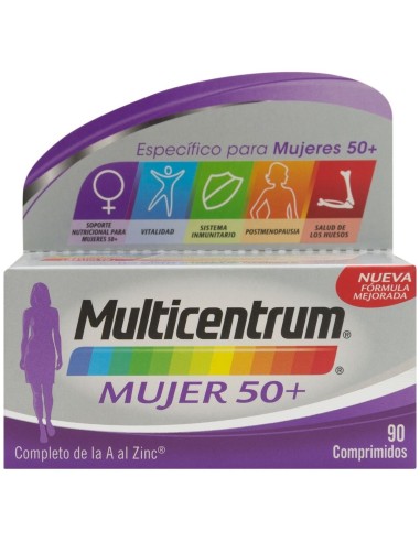 Multicentrum Mujer 50+, 90 Comprimidos 2