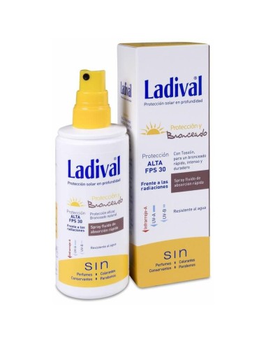 Ladival Protección Y Bronceado Spray Spf 30, 150 Ml