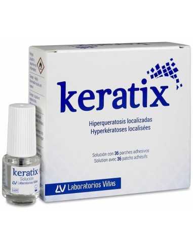Keratix Solución + 36 Parches De 19 Mm
