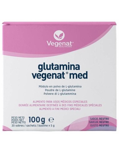 Vegenat Med Glutamina Sabor Neutro, 20 Sobres X 5 G