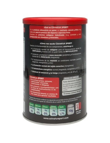 Colnatur Sport Colágeno Natural Sabor Neutro, 330 G 2