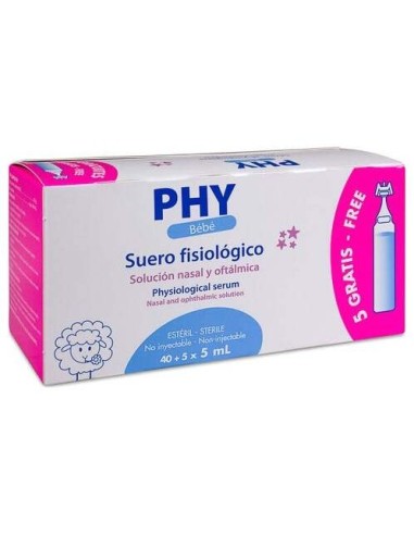 Suero Fisiologico Phy Bebe 40+5 Uds