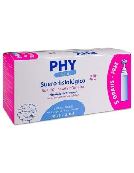 Suero Fisiologico Phy Bebe 40+5 Uds