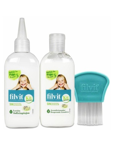 Filvit Kit Antipiojos Loción Dimeticona + Acondicionador...