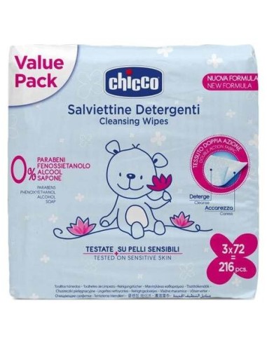Toallitas Humedas Chicco 3 X 72 Toallitas