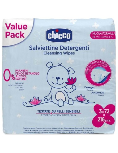 Toallitas Humedas Chicco 3 X 72 Toallitas 2