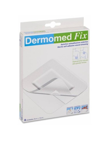 Dermomed Fix Apósito Estéril Autoadh 9 Cm X 10 Cm, 6 Uds