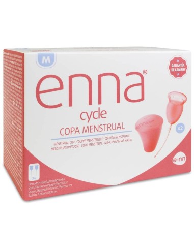 Enna Cycle Copa Menstrual Talla M, 2 Uds