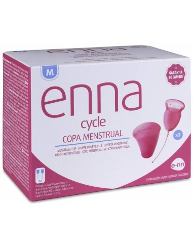 Enna Cycle Copa Menstrual Talla M, 2 Uds 2