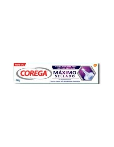Corega Power Max Fijación + Sellado Sin Sabor 70G 2