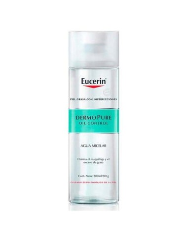 Eucerin Dermopure Oil Control Agua Micelar, 200 Ml