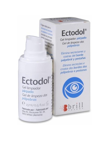 Ectodol Gel Limpiador De Párpados, 15 Ml
