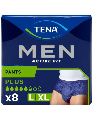 Tena Men Pants Active Fit Talla L, 8 Uds