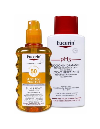 Eucerin Sun Spray Transparente Sensitive Protect Fps 50,...