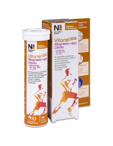 Ns Vitans Sport Magnesio +400 Citrato 10 Comprimidos...