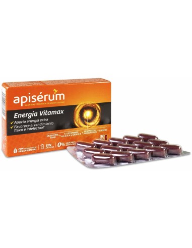 Apisérum Energía Vitamax Cápsulas, 30 Cápsulas