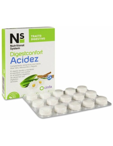 Ns Digestconfort Acidez, 30 Comprimidos