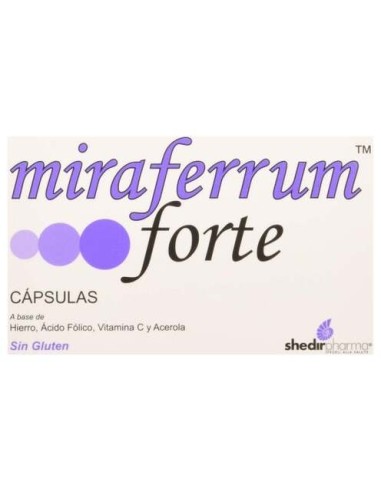 Shedir Miraferrum Forte, 30 Cápsulas 2