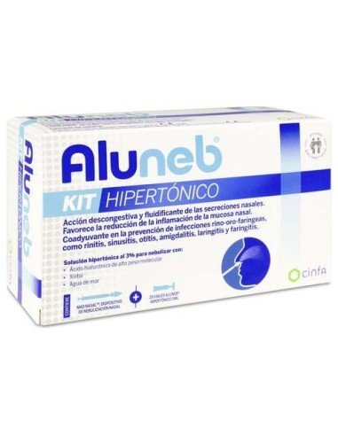 Aluneb Kit Hipertónico Con Dispositivo Nebulizador, 20...