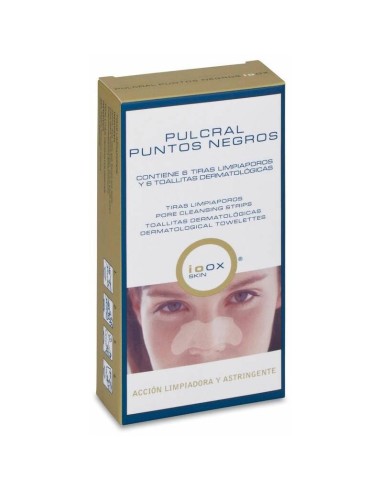 Ioox® Pulcral Puntos Negros 6 Tiras + 6 Toallitas