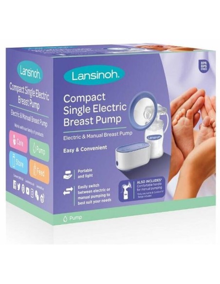 Lansinoh Extractor Leche Eléctrico Individual Compacto, 1 Unidad