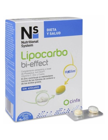Ns Lipocarbo Bi-Effect, 60 Comprimidos