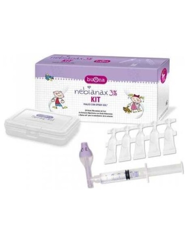 Kit Nebianax 3 % Limpieza Nasal 5 Ml, 20 Viales