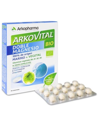 Arkopharma Arkovital Doble Magnesio Bio, 30 Comprimidos