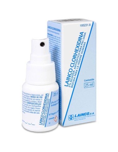 Lainco Clorhexidina 2 % Acuosa Spray 25Ml