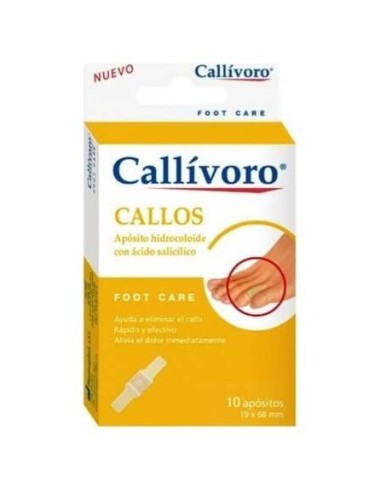 Callivoro Callos Apósito Hidrocoloide 19X68Mm 10Uds
